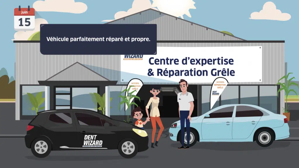 Véhicule réparé et propre
